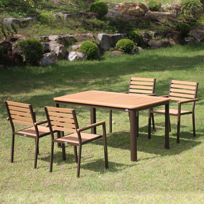 카바나 야외 원목 테이블